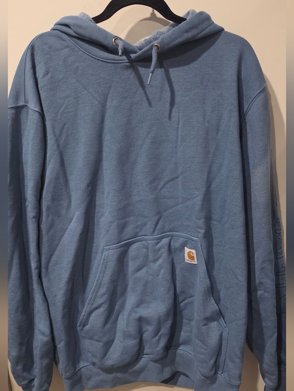Carhartt Men's Blue Workwear Hooded Sweatshirt Size Large